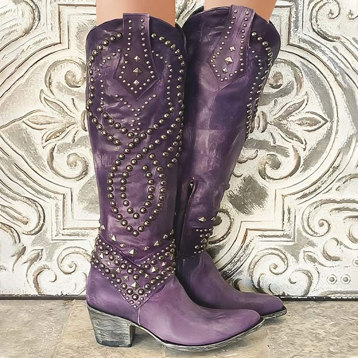Briana™ | Western Knee-High Boots